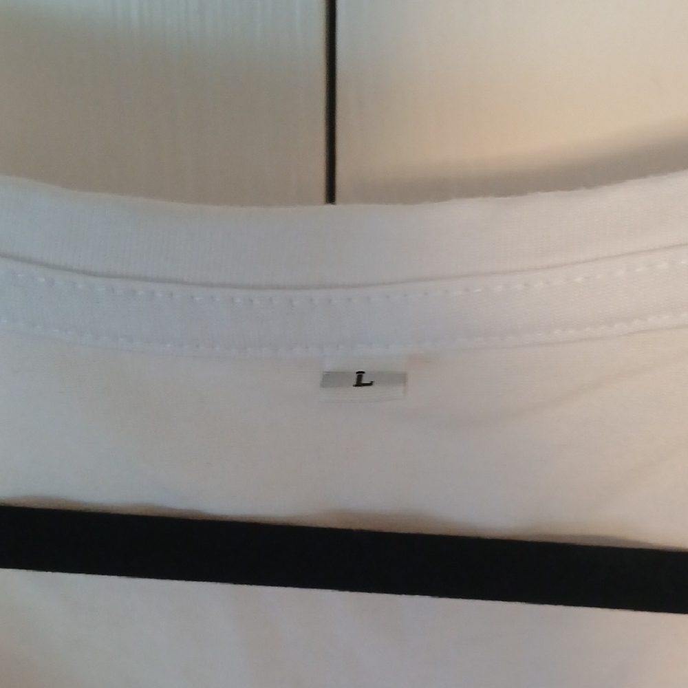 Cricut White Tee with Blue Graphic - Picture 2 of 4